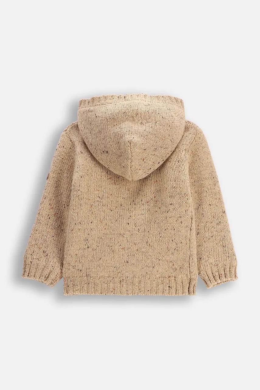 Кардиган для младенцев Coccodrillo цвет бежевый тёплый FOREST FRIENDS BOY NEWBORN