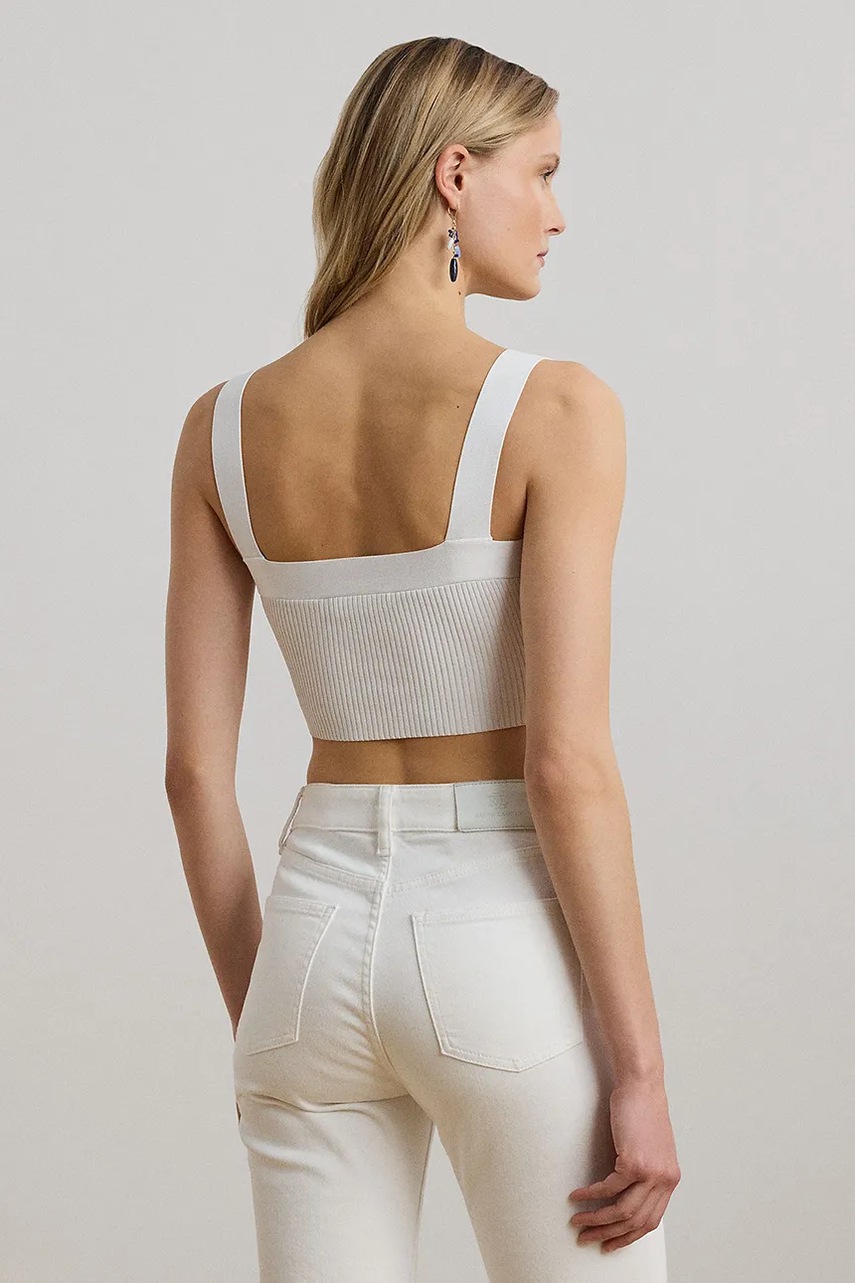 Топ Lauren Ralph Lauren цвет белый 200971154