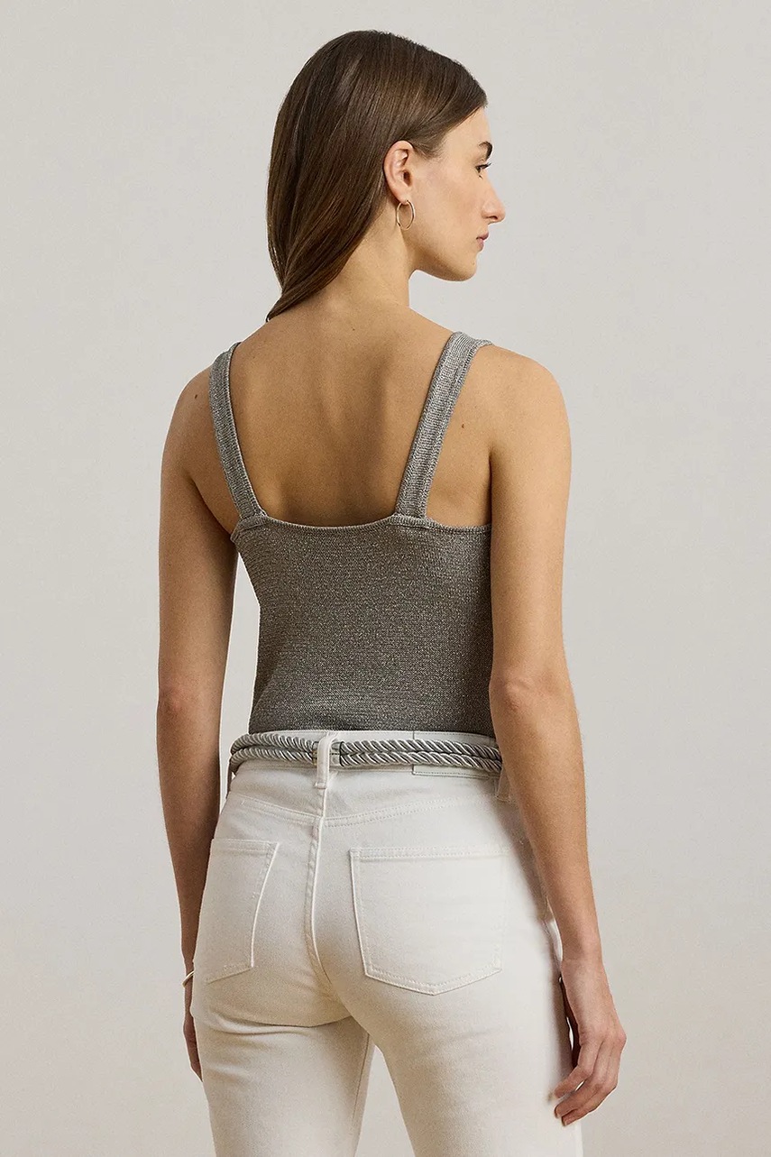 Топ Lauren Ralph Lauren цвет серебрянный 200P01519