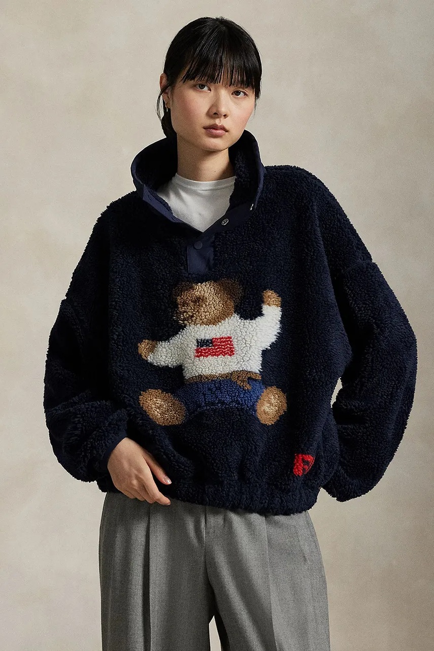 Levně Svetr Polo Ralph Lauren dámský, tmavomodrá barva, 211971768