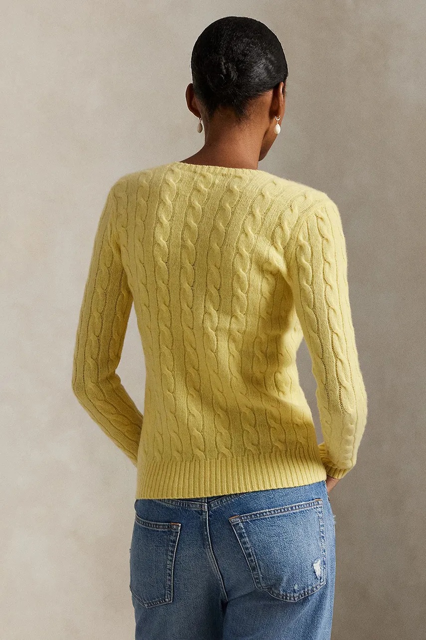 Свитер Polo Ralph Lauren цвет жёлтый лёгкий 211971865