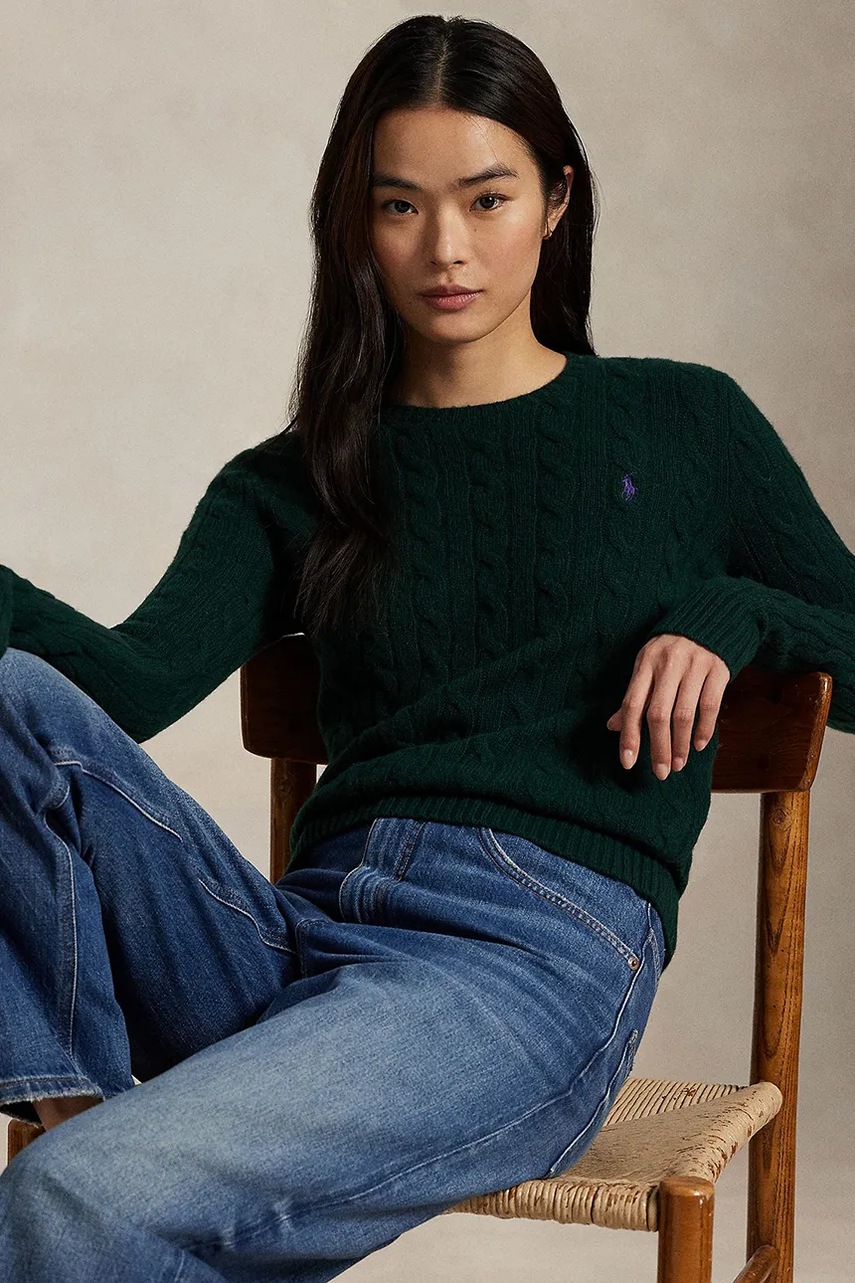 Polo Ralph Lauren Polo Ralph Lauren πουλόβερ γυναικείο με πρόσμιξη κασμιριού - 5