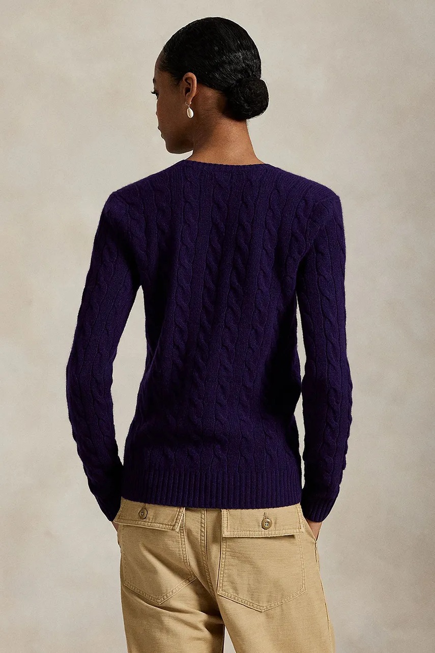 Свитер Polo Ralph Lauren цвет фиолетовый 211971866 Свитер Polo Ralph Lauren цвет фиолетовый 211971866