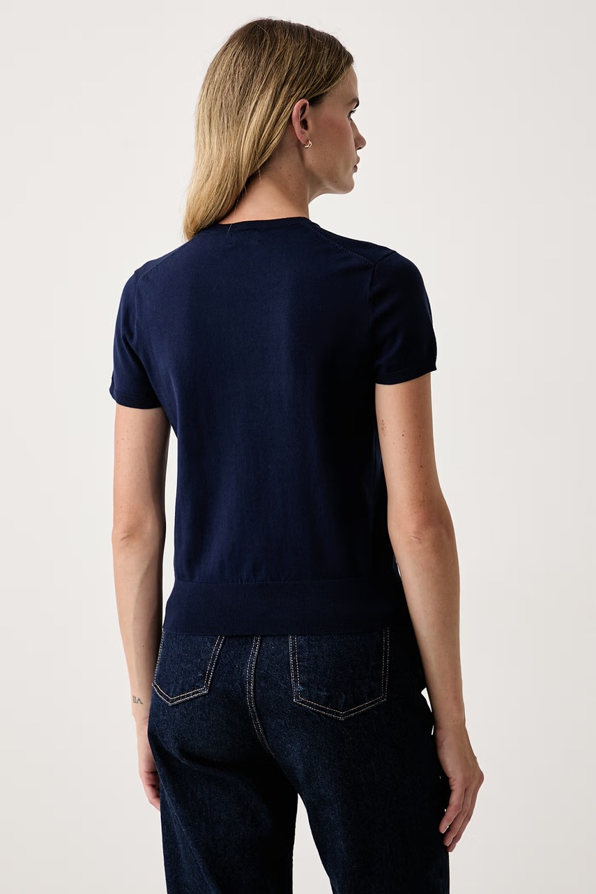 Polo Ralph Lauren Polo Ralph Lauren Πουλόβερ με κοντό μανίκι γυναικείο με βαμβάκι - 3