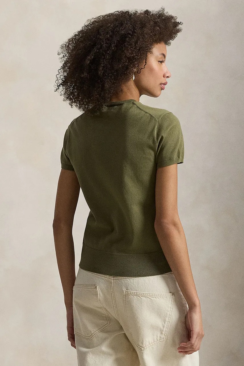 Polo Ralph Lauren sveter s krátkym rukávom dámsky s bavlnou