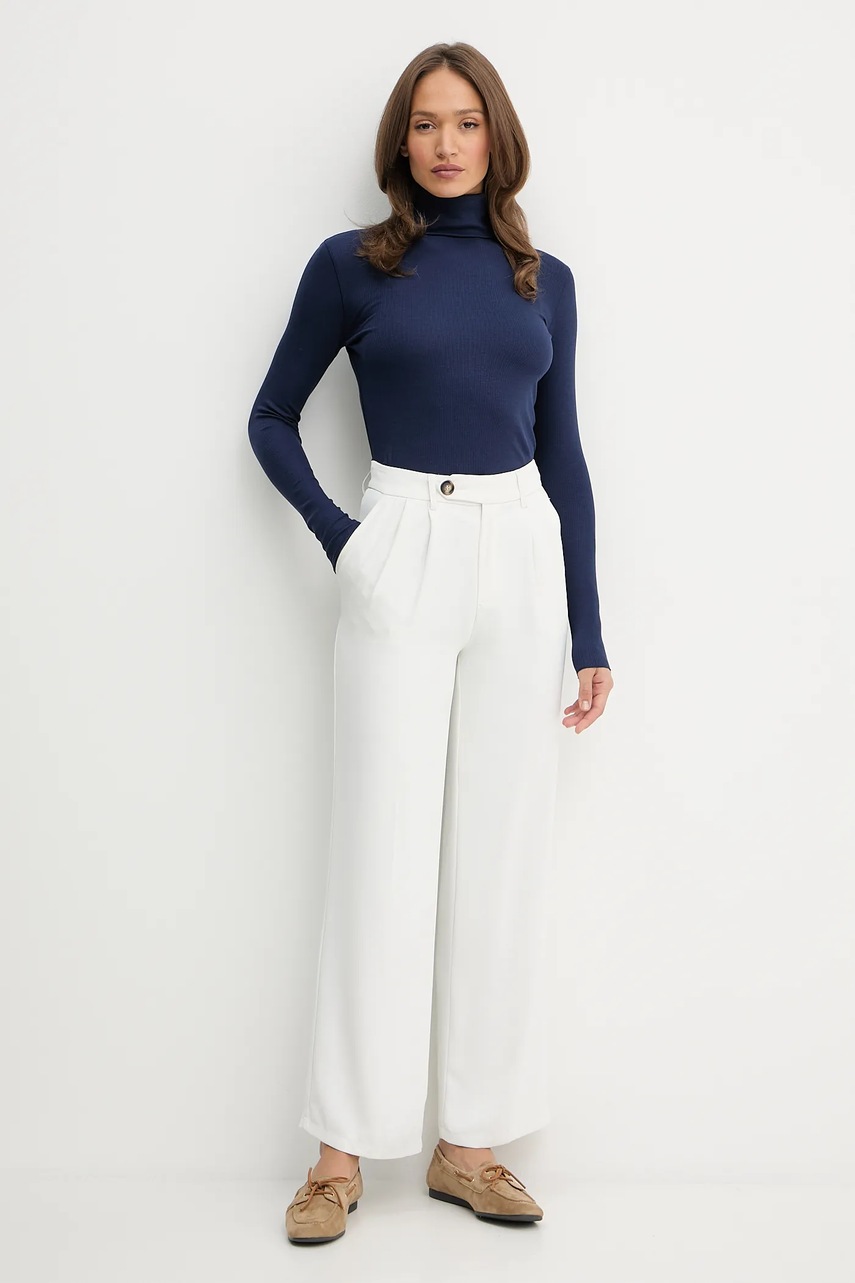 Свитер Polo Ralph Lauren цвет синий лёгкий с гольфом 211976982