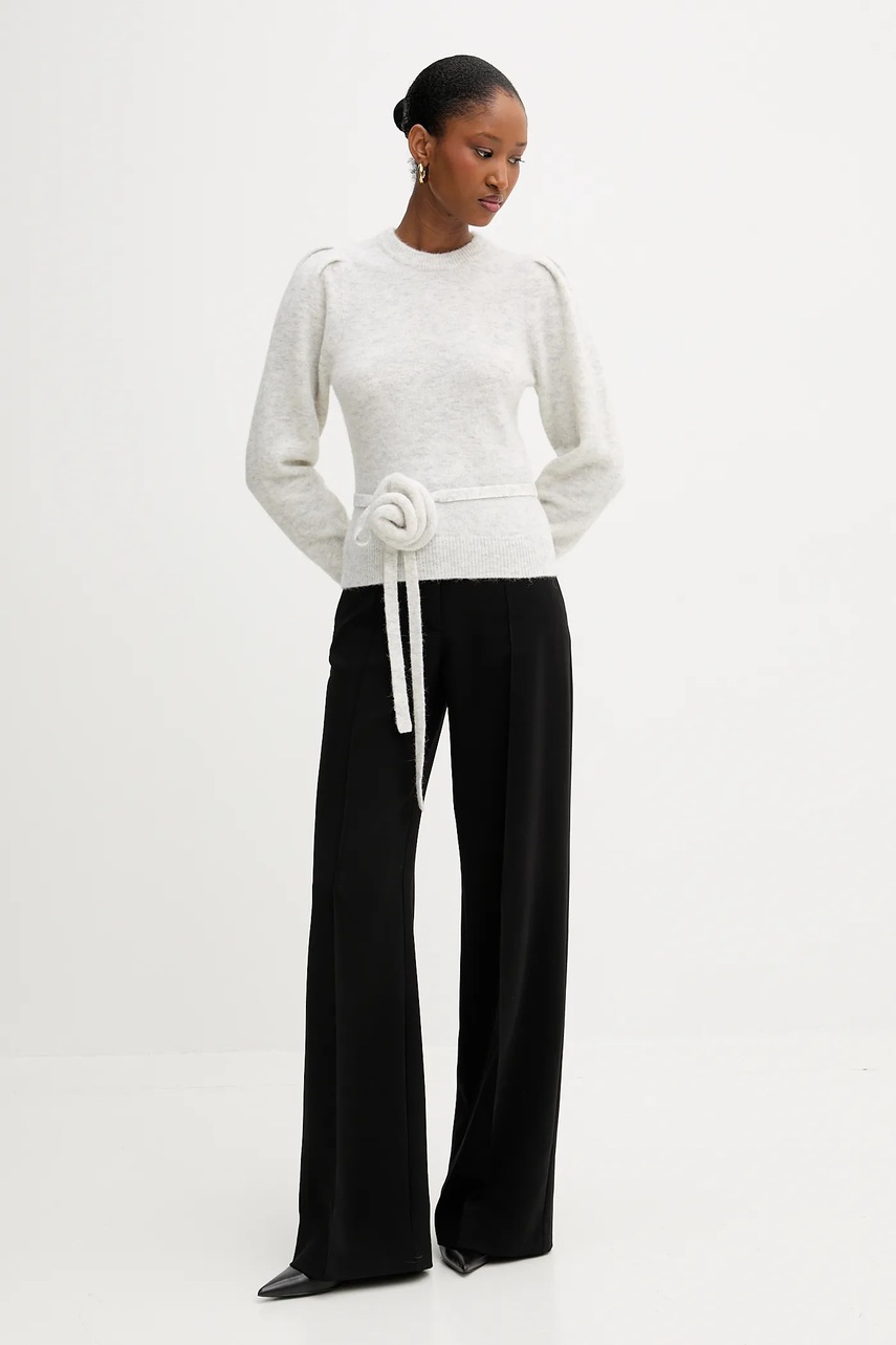 Свитер с шерстью Rotate цвет серый лёгкий 1142772344