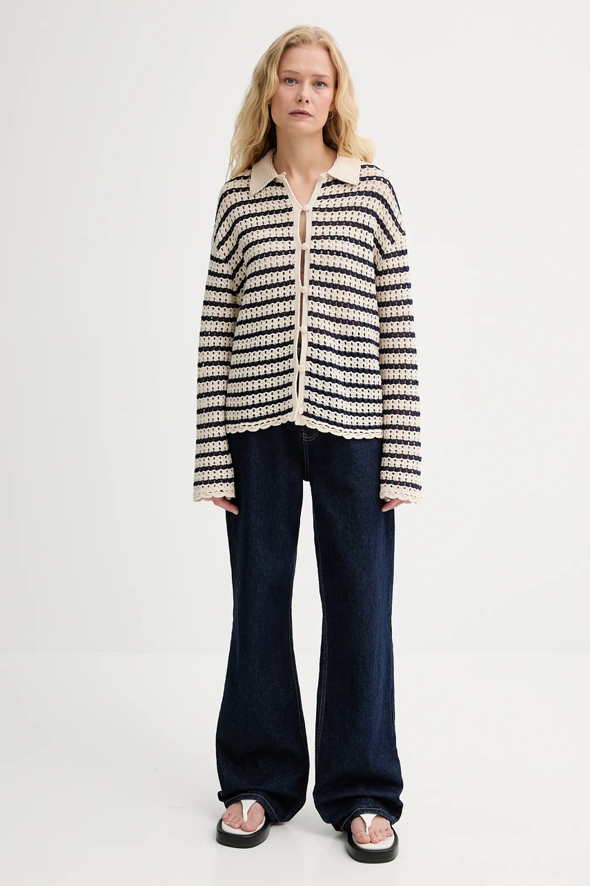 Кардиган с примесью льна Rag & Bone цвет бежевый лёгкое WAS25P060BR60 Кардиган с примесью льна Rag & Bone цвет бежевый лёгкое WAS25P060BR60