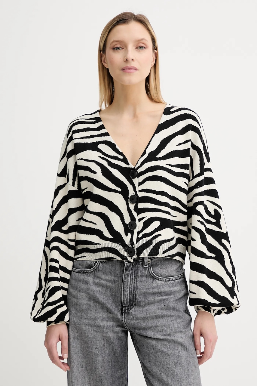 Gestuz cardigan culoarea negru, light, 10910341