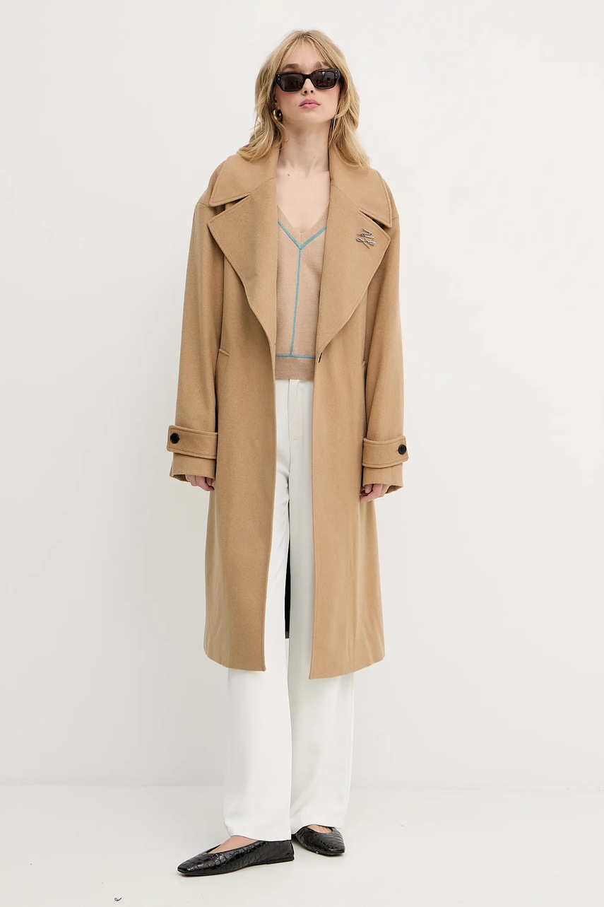 Свитер Karl Lagerfeld цвет бежевый лёгкий A3W18023