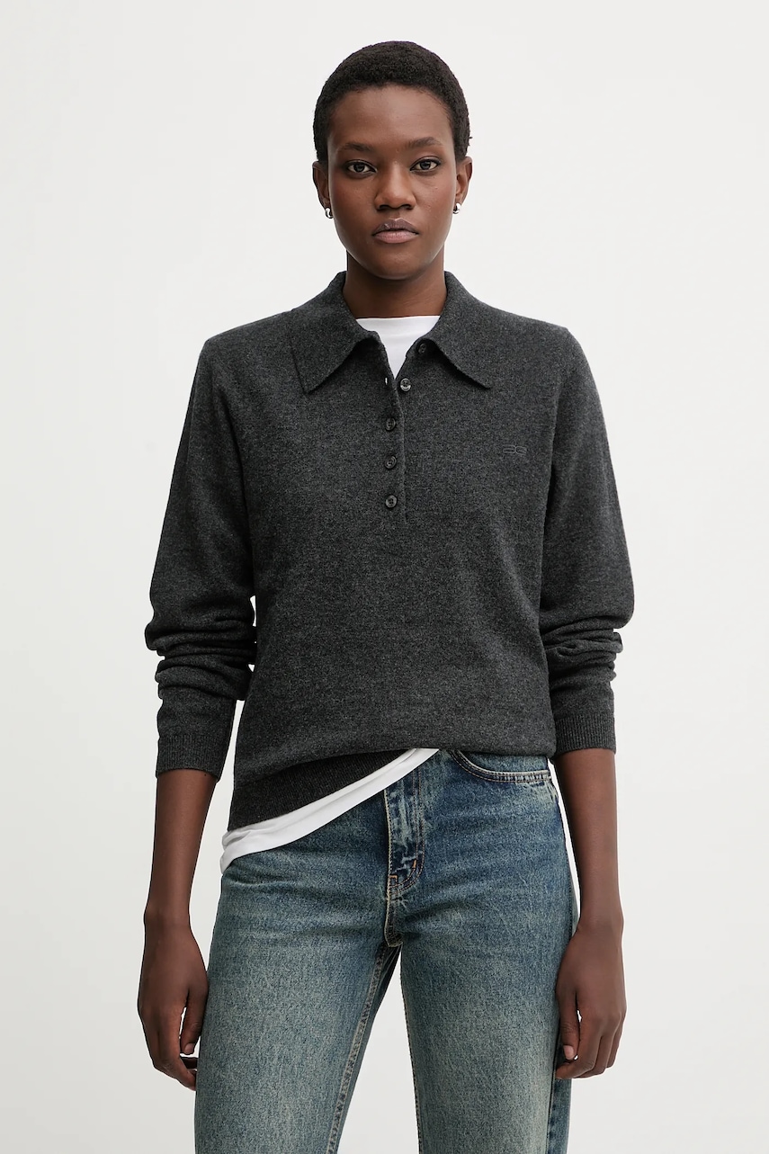 Gestuz pulover de lână culoarea gri, light, 10910534