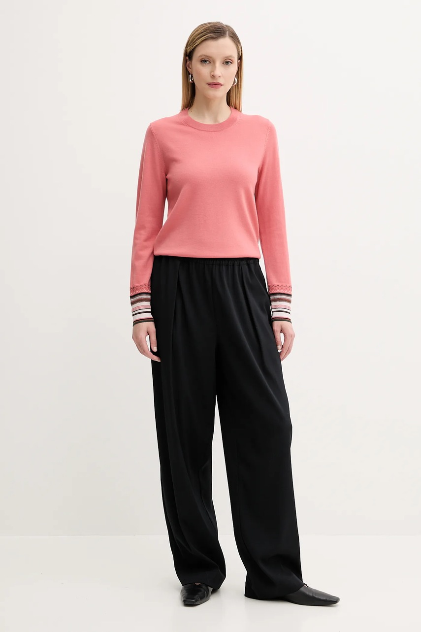 Шерстяной свитер PS Paul Smith цвет оранжевый лёгкий W2R-577N-T31327 Шерстяной свитер PS Paul Smith цвет оранжевый лёгкий W2R-577N-T31327