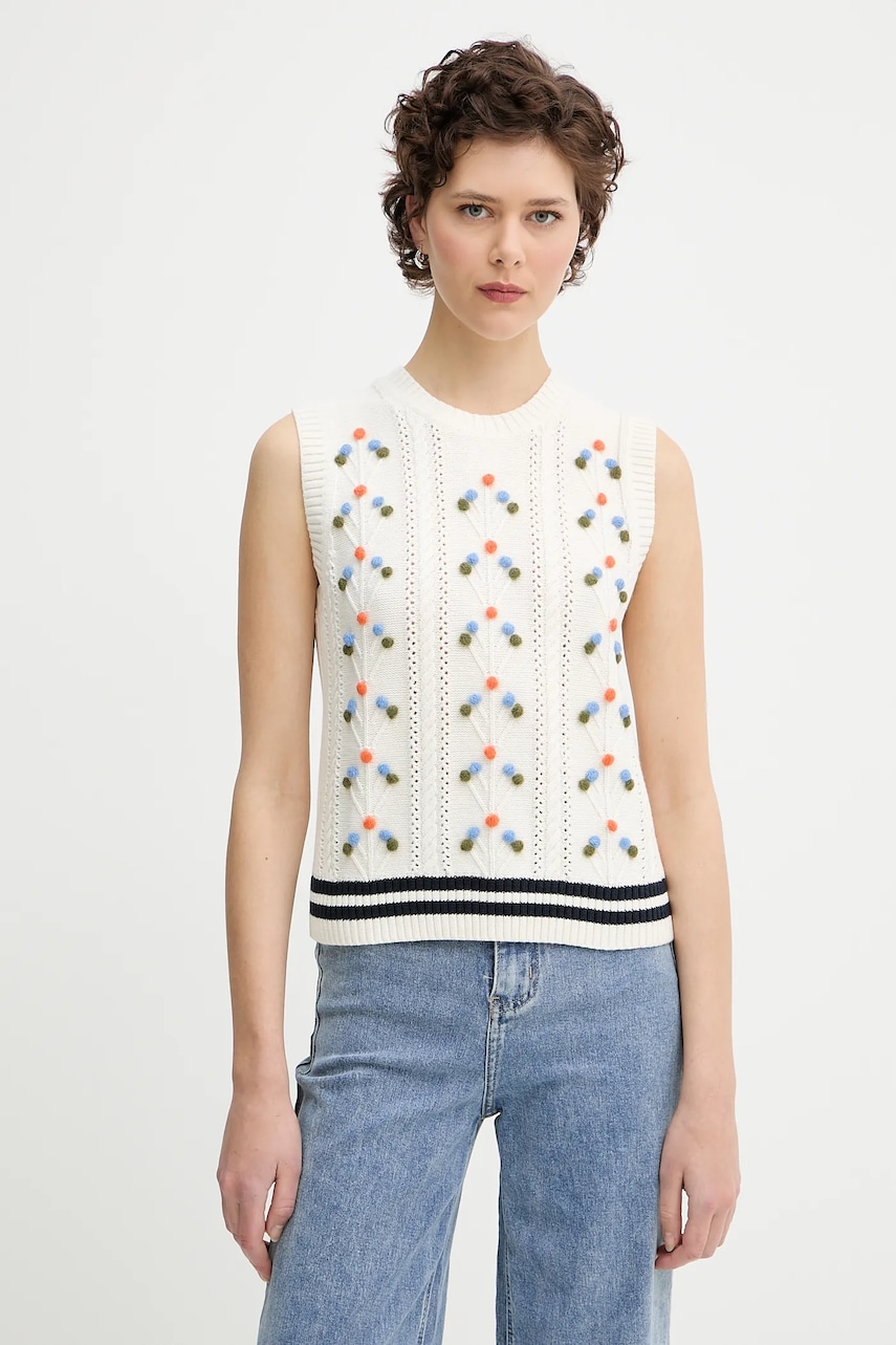 PS Paul Smith vesta din amestec de lana culoarea bej, W2R-592N-T31335
