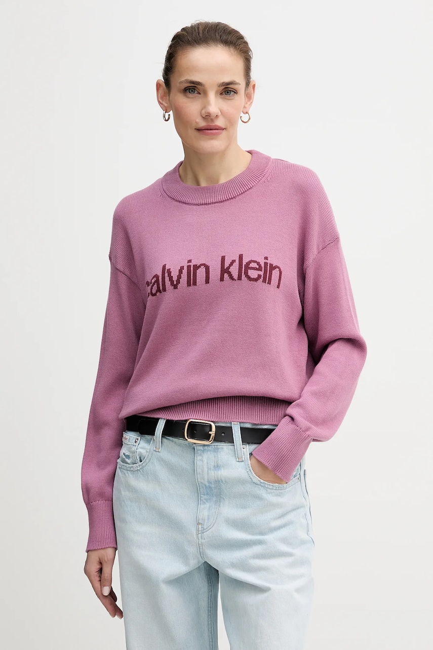 Βαμβακερό πουλόβερ Calvin Klein Jeans