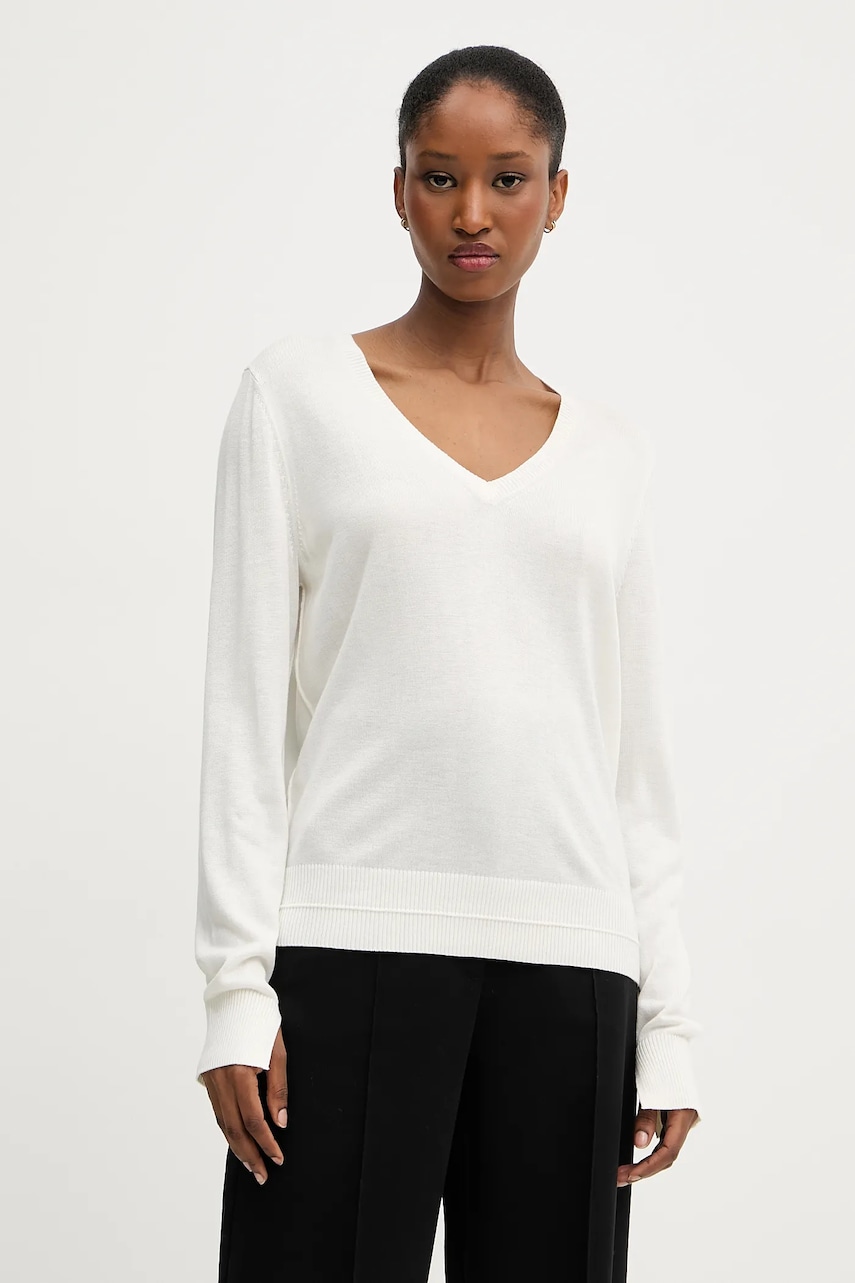 BOSS Orange pulover culoarea bej, light, 50543956 BOSS Orange pulover culoarea bej, light, 50543956