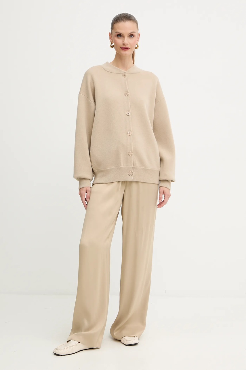 Шерстяной кардиган BOSS цвет бежевый 50543544 Шерстяной кардиган BOSS цвет бежевый 50543544