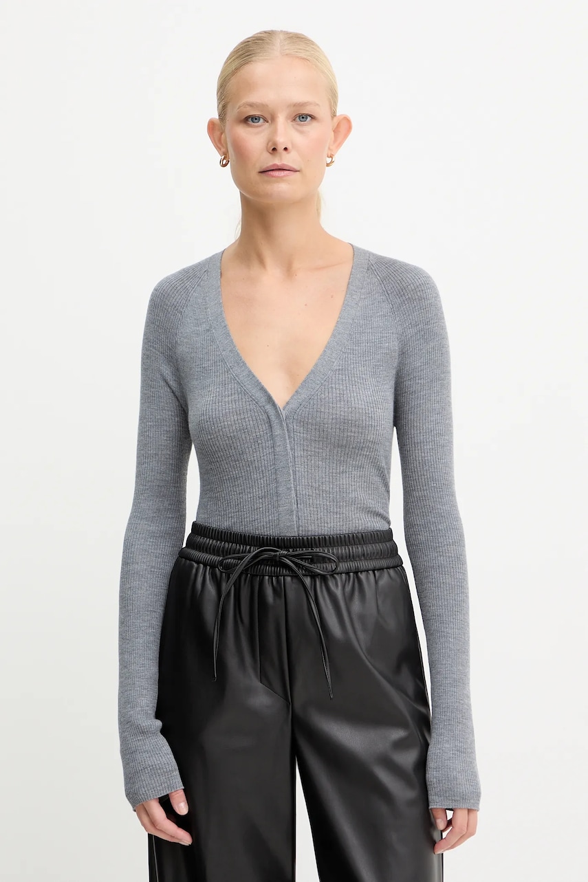 BOSS cardigan din lana culoarea gri, light, 50544904