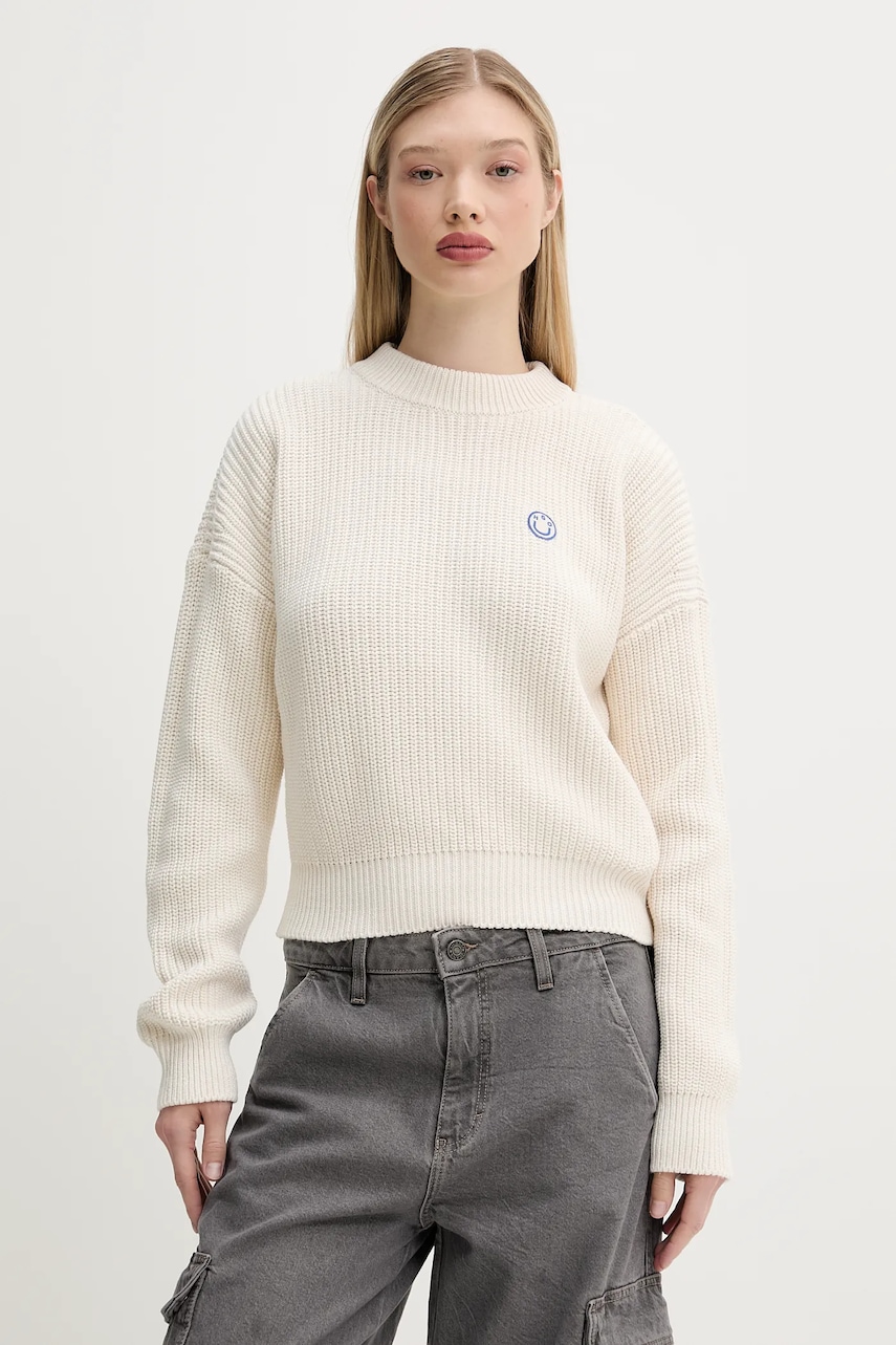 Svetr Hugo Blue Slogery_B dámský, béžová barva, 50530283