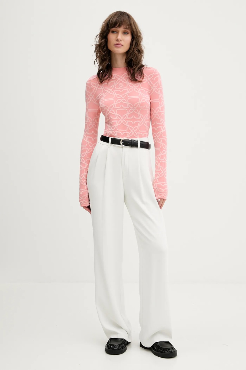 Свитер HUGO цвет розовый лёгкий 50542604