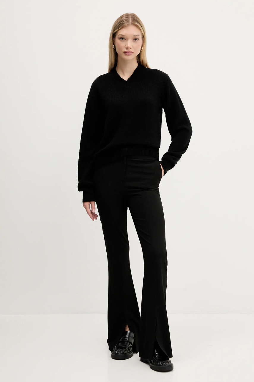 Шерстяной свитер HUGO цвет чёрный  50545092