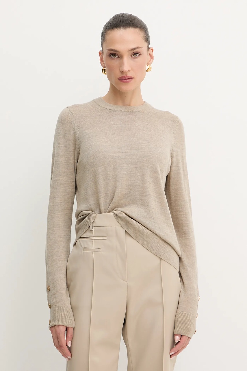 MICHAEL Michael Kors pulover de lână culoarea bej, light, MT5619D4VR
