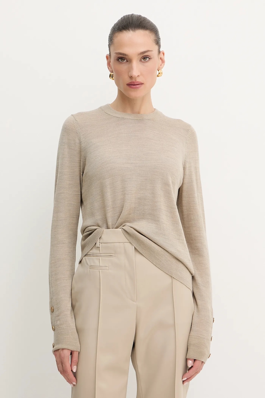MICHAEL Michael Kors pulover de lână culoarea bej, light, MT5619D4VR