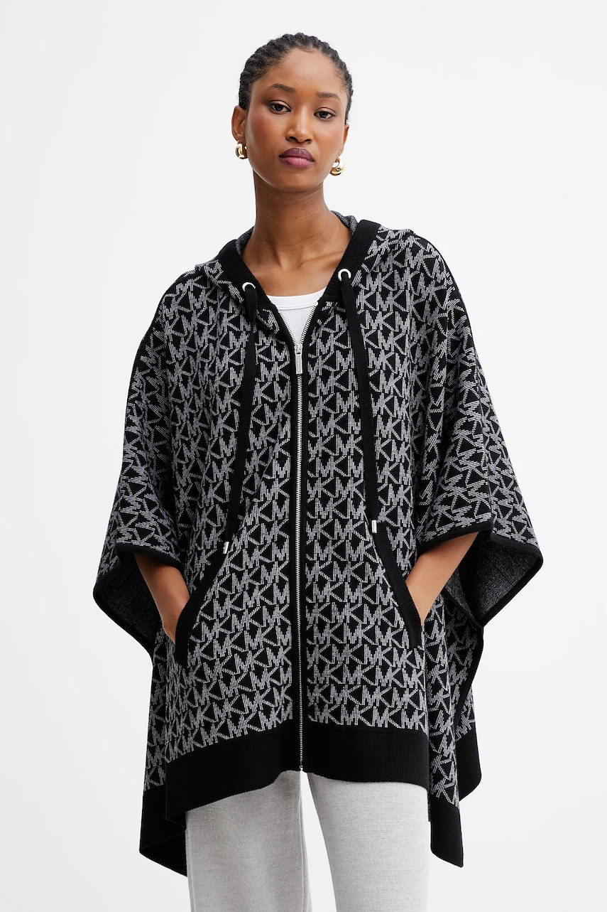MICHAEL Michael Kors cardigan din lana culoarea negru, MT561CCK87