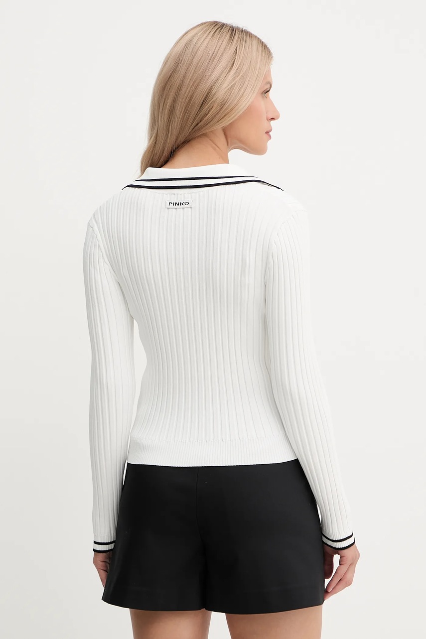Πουλόβερ Pinko χρώμα: άσπρο, 105418 A2PS φωτογραφία