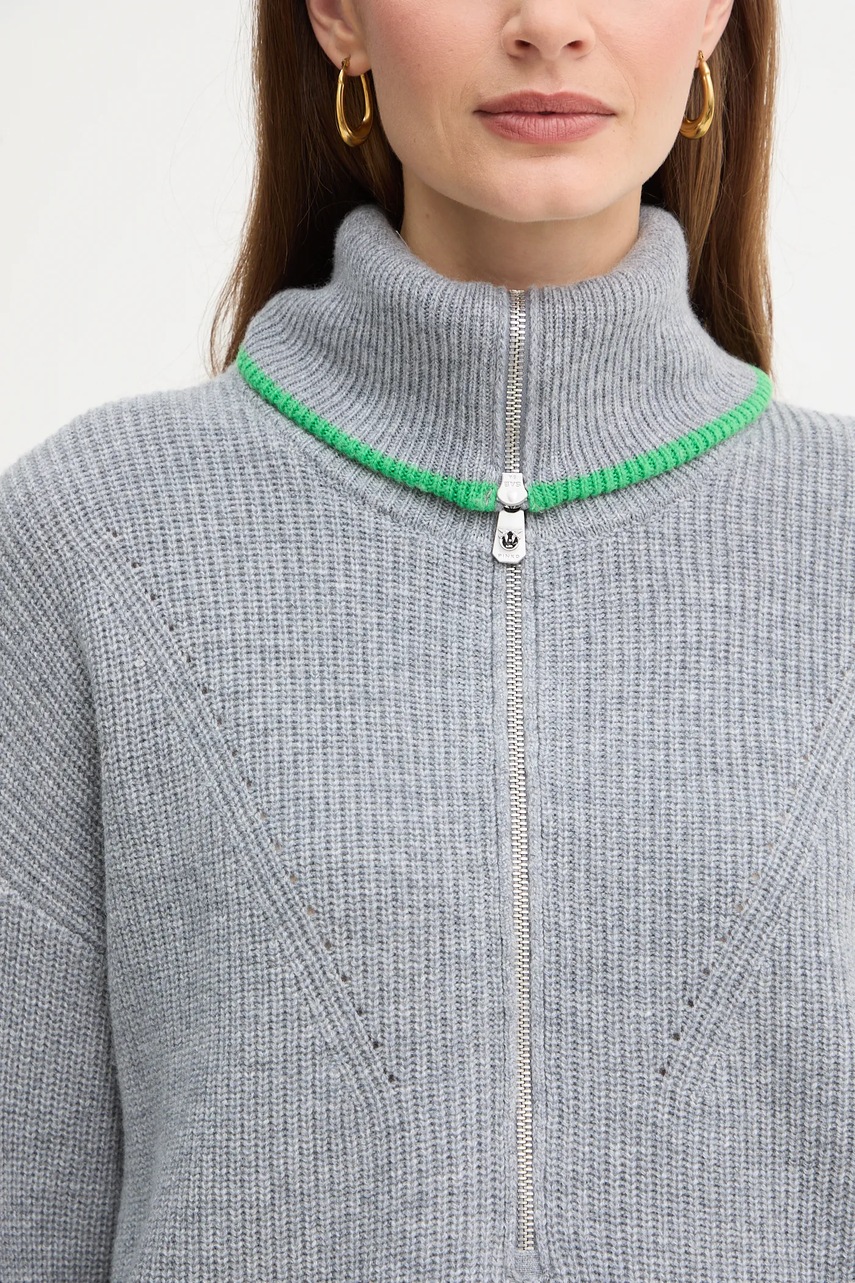 Πουλόβερ με προσθήκη μαλλιού Pinko χρώμα: γκρι, 105448 A2Q9 φωτογραφία