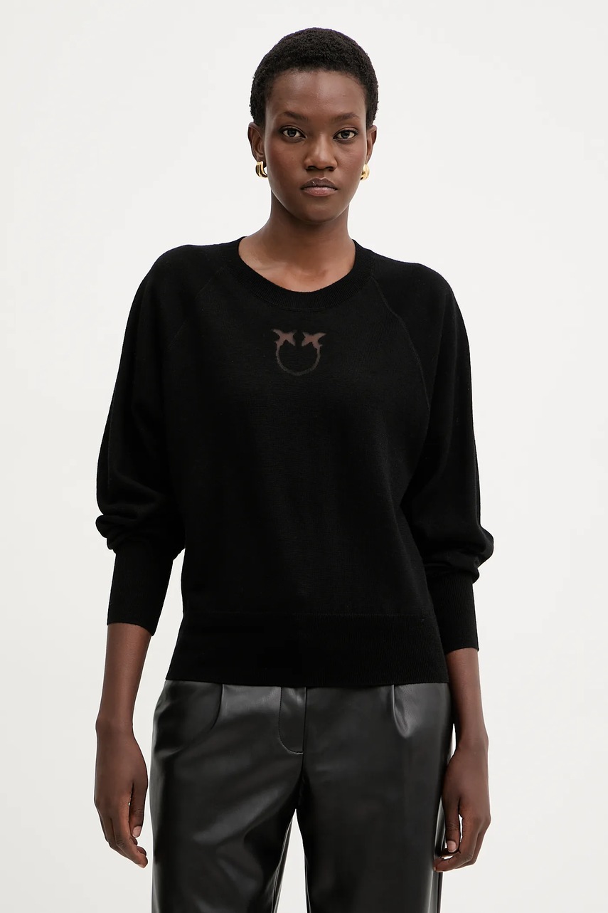 Levně Svetr Pinko dámský, černá barva, 105417 A18M