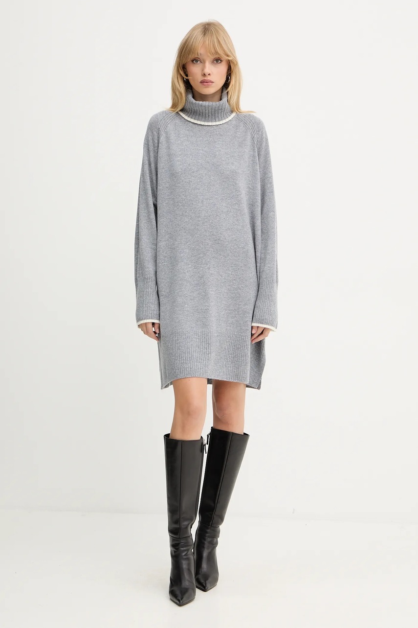 Вовняна сукня Pinko колір сірий mini oversize 105449 A2Q9