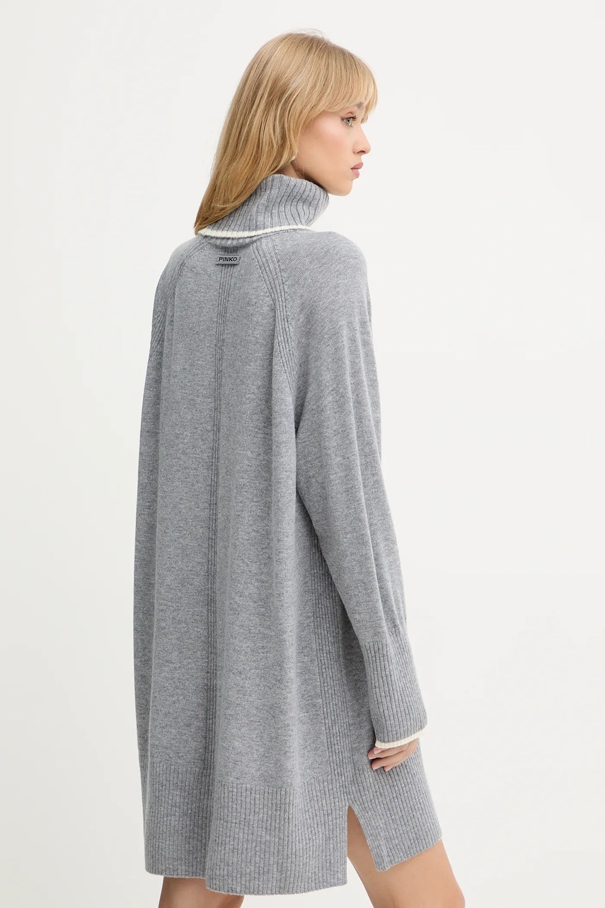 Вовняна сукня Pinko колір сірий mini oversize 105449 A2Q9