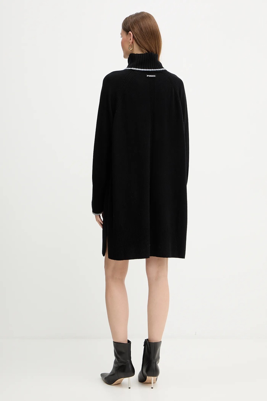 Вовняна сукня Pinko колір чорний mini oversize 105449 A2Q9