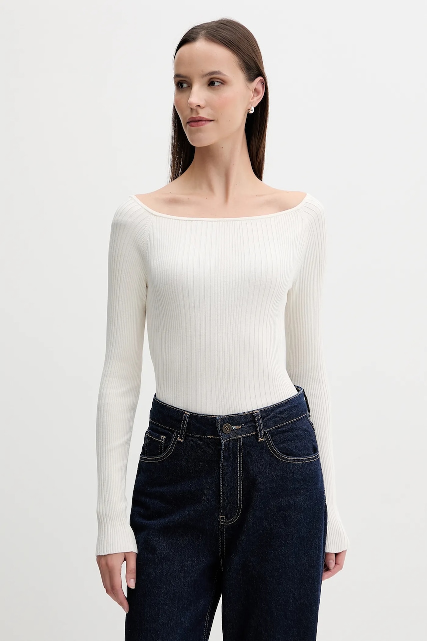 United Colors of Benetton pulover culoarea bej, light, 16UYD10E7