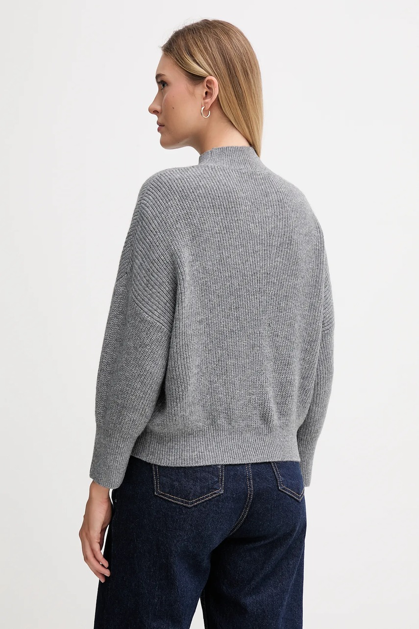 Πουλόβερ με προσθήκη μαλλιού OUI χρώμα: γκρι, 94268 φωτογραφία