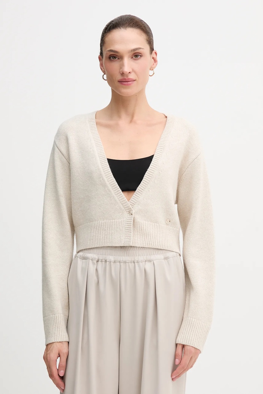 OUI pulover culoarea bej, 85772