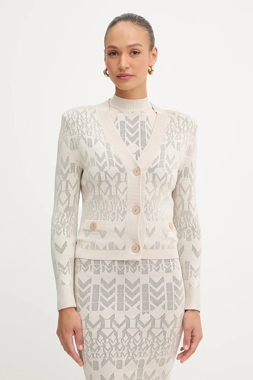 Levně Kardigan Marciano Guess BILLIE dámský, béžová barva, 5YGR06 5877Z