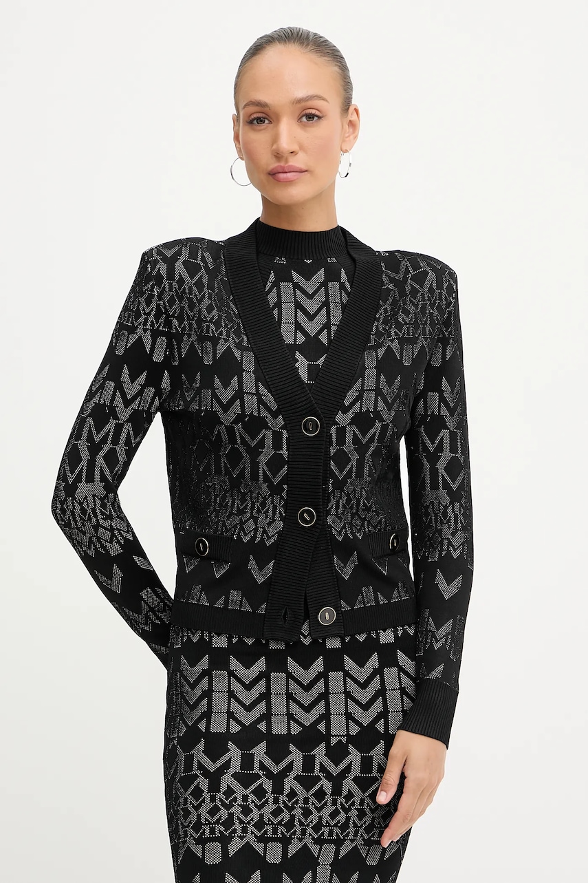 Levně Kardigan Marciano Guess BILLIE dámský, černá barva, 5YGR06 5877Z