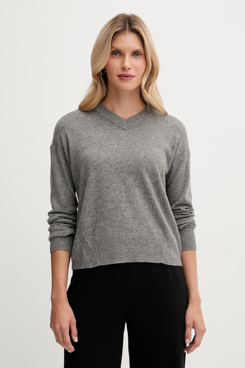 United Colors of Benetton pulover din amestec de lână culoarea gri, light, 102HD4032