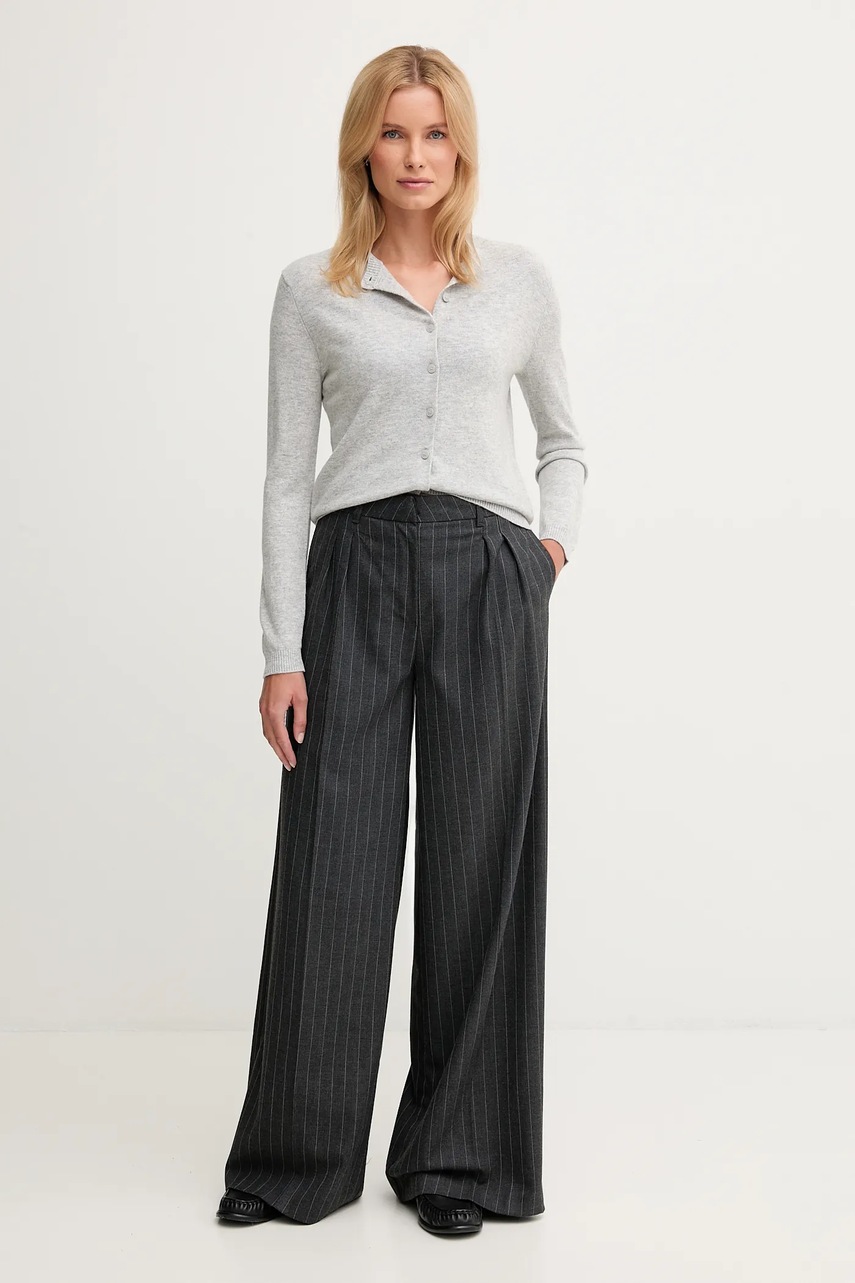 Кардиган с добавлением шерсти United Colors of Benetton цвет серый лёгкий 102HD502B