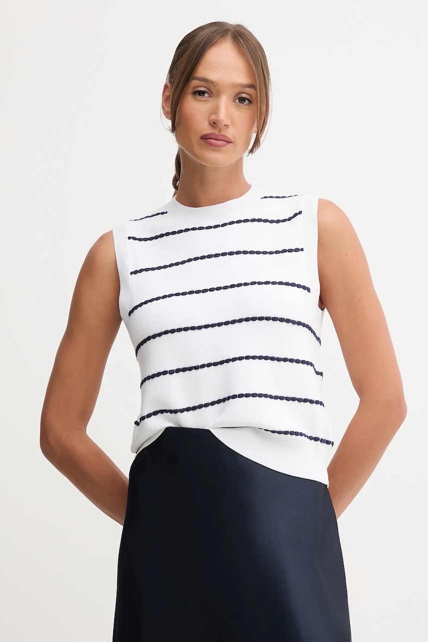 United Colors of Benetton top culoarea alb, 104ME10EC