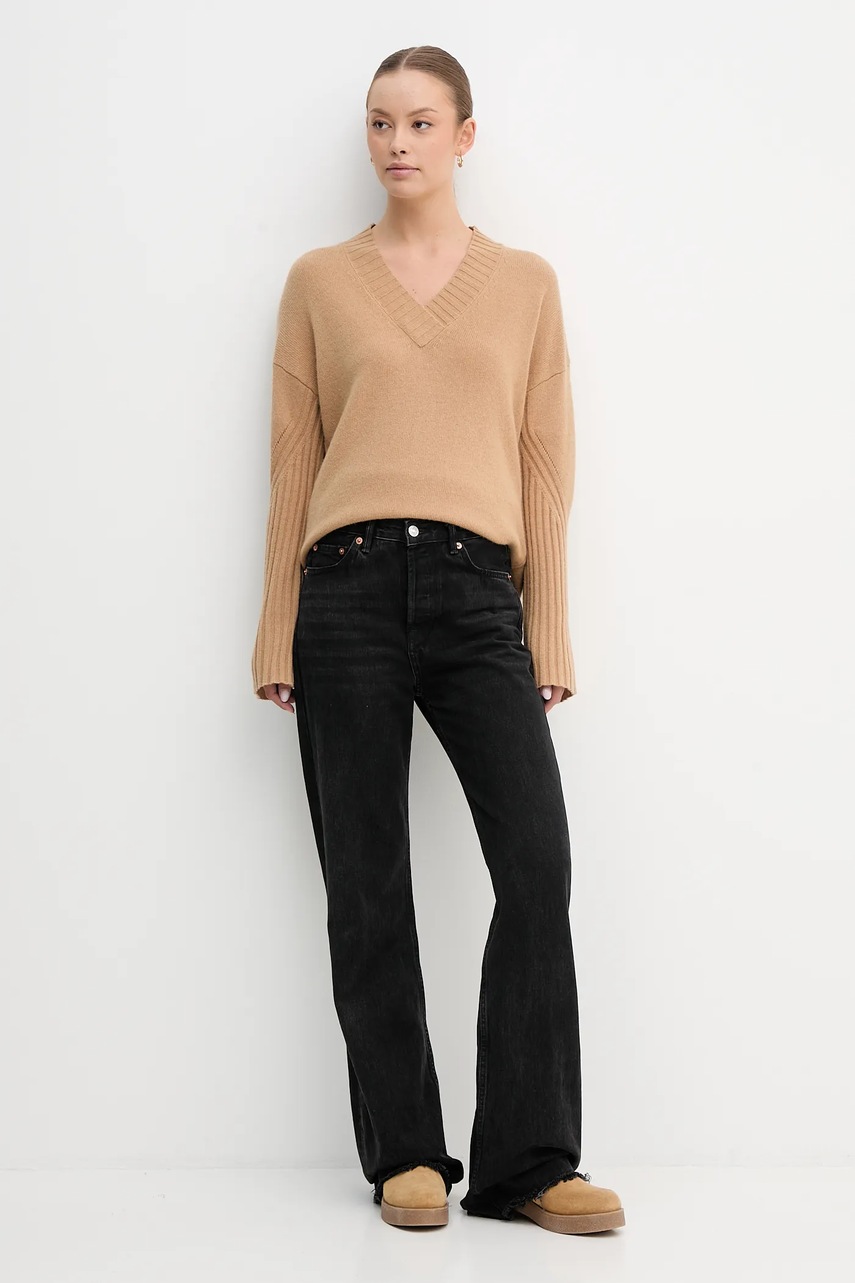 Свитер с добавлением шерсти United Colors of Benetton цвет зелёный  1244D403A