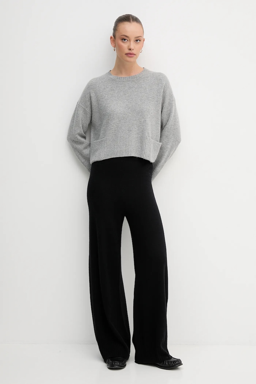 Свитер с добавлением шерсти United Colors of Benetton цвет серый лёгкий 126WD10E4