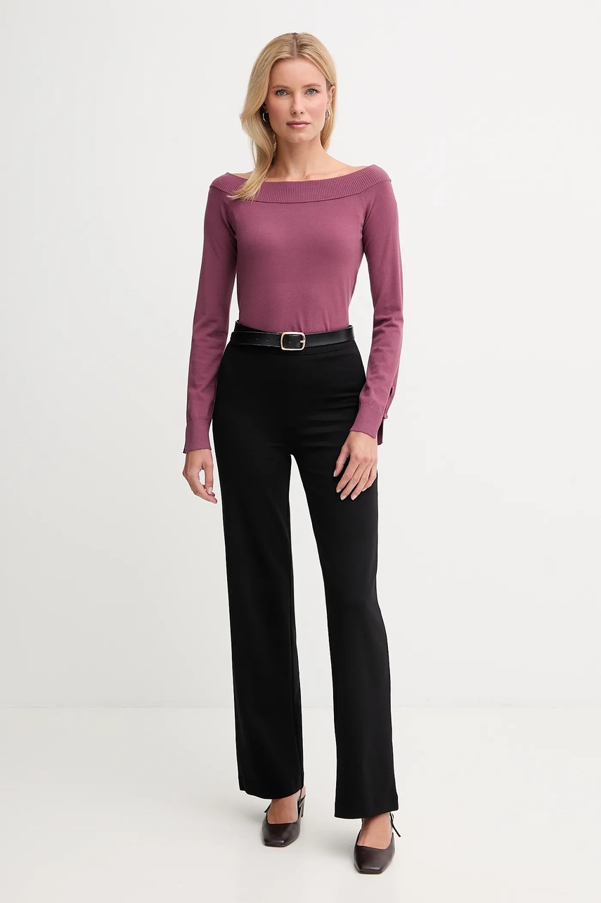 Свитер United Colors of Benetton цвет фиолетовый лёгкий 1W2AD10E0