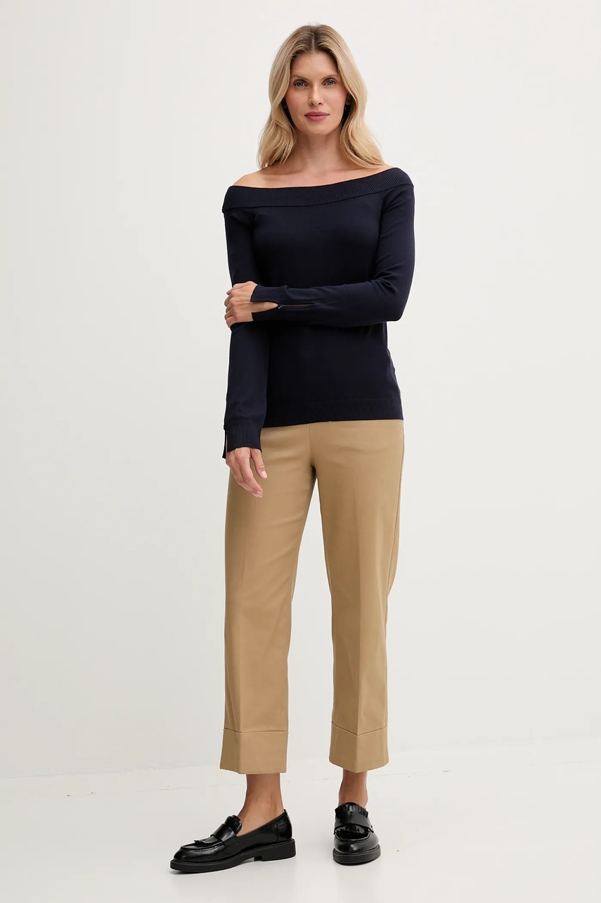 Свитер United Colors of Benetton цвет синий лёгкий 1W2AD10E0