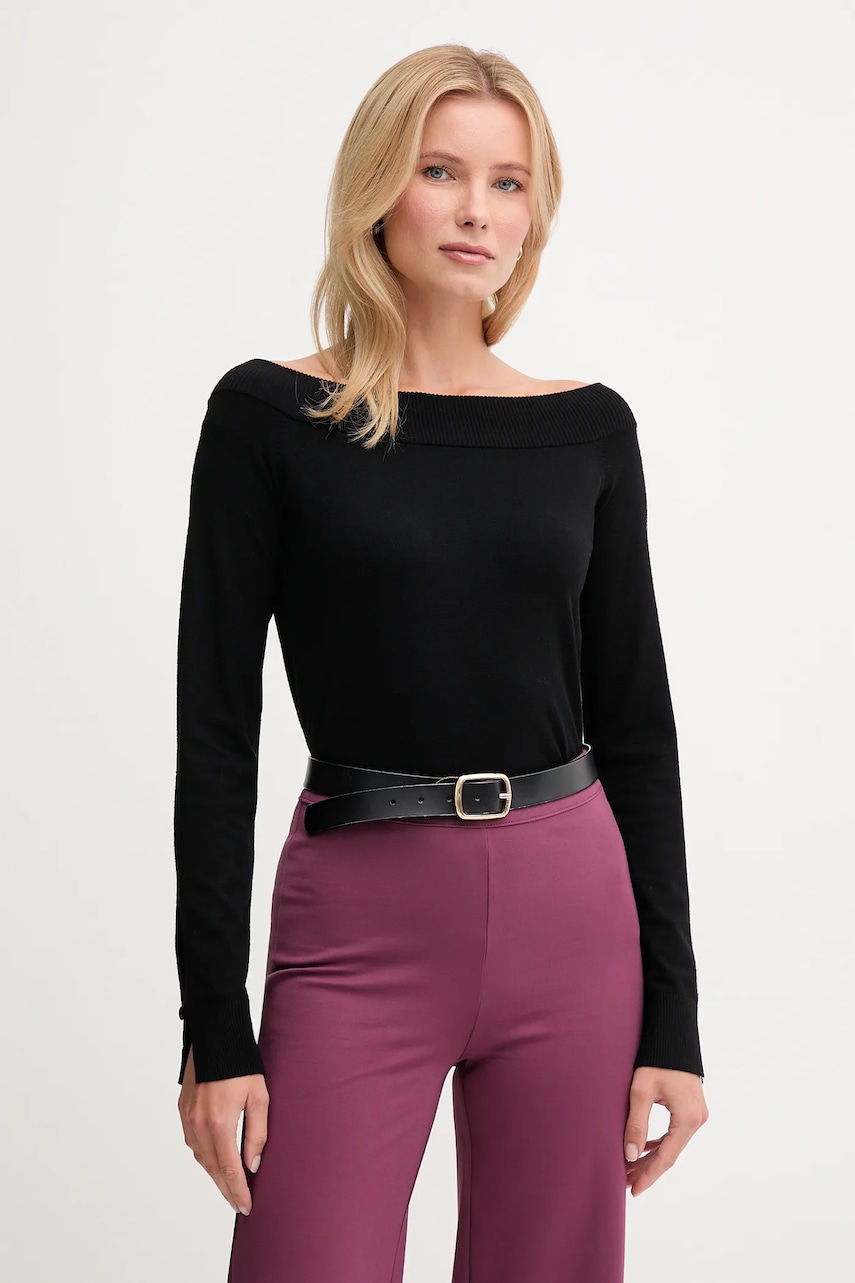United Colors of Benetton pulover culoarea negru, light, 1W2AD10E0