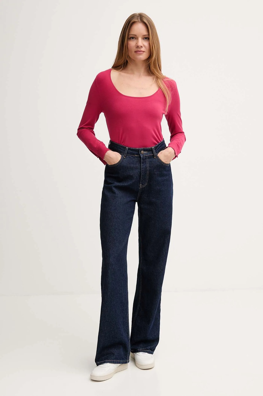 Свитер United Colors of Benetton цвет розовый лёгкий 1W2AD10E5