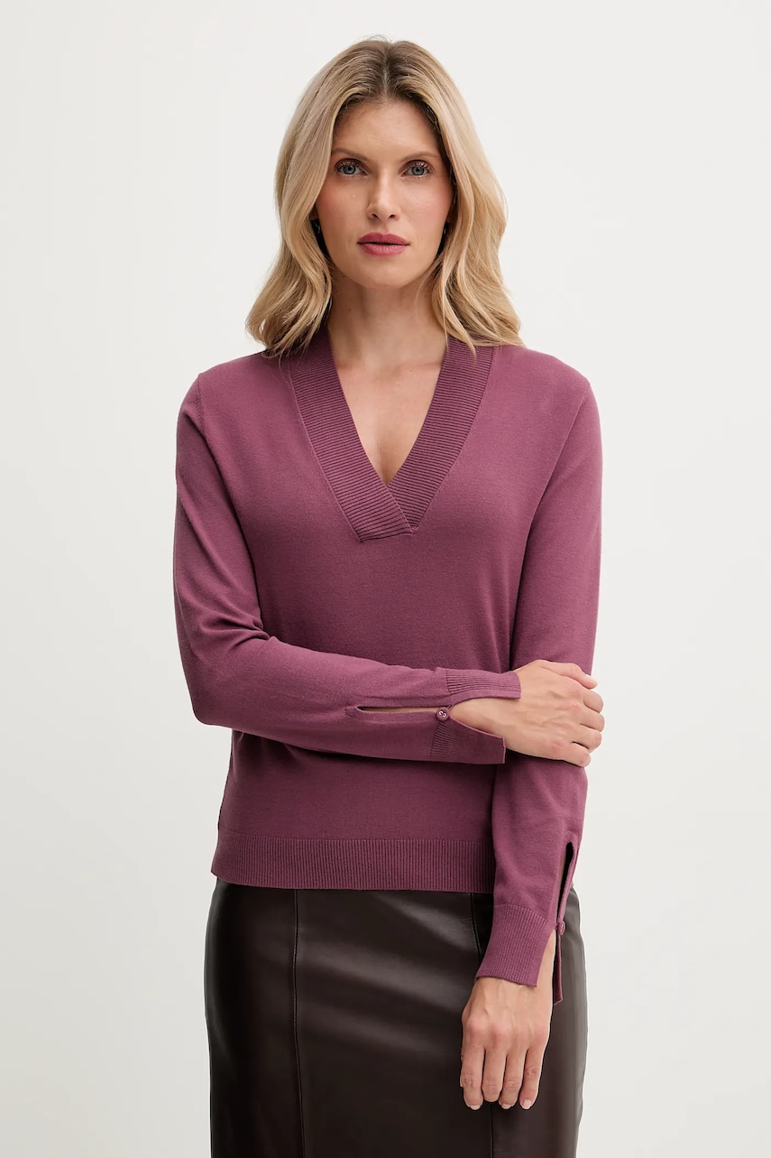 United Colors of Benetton pulover culoarea violet, light, 1W2AD4034