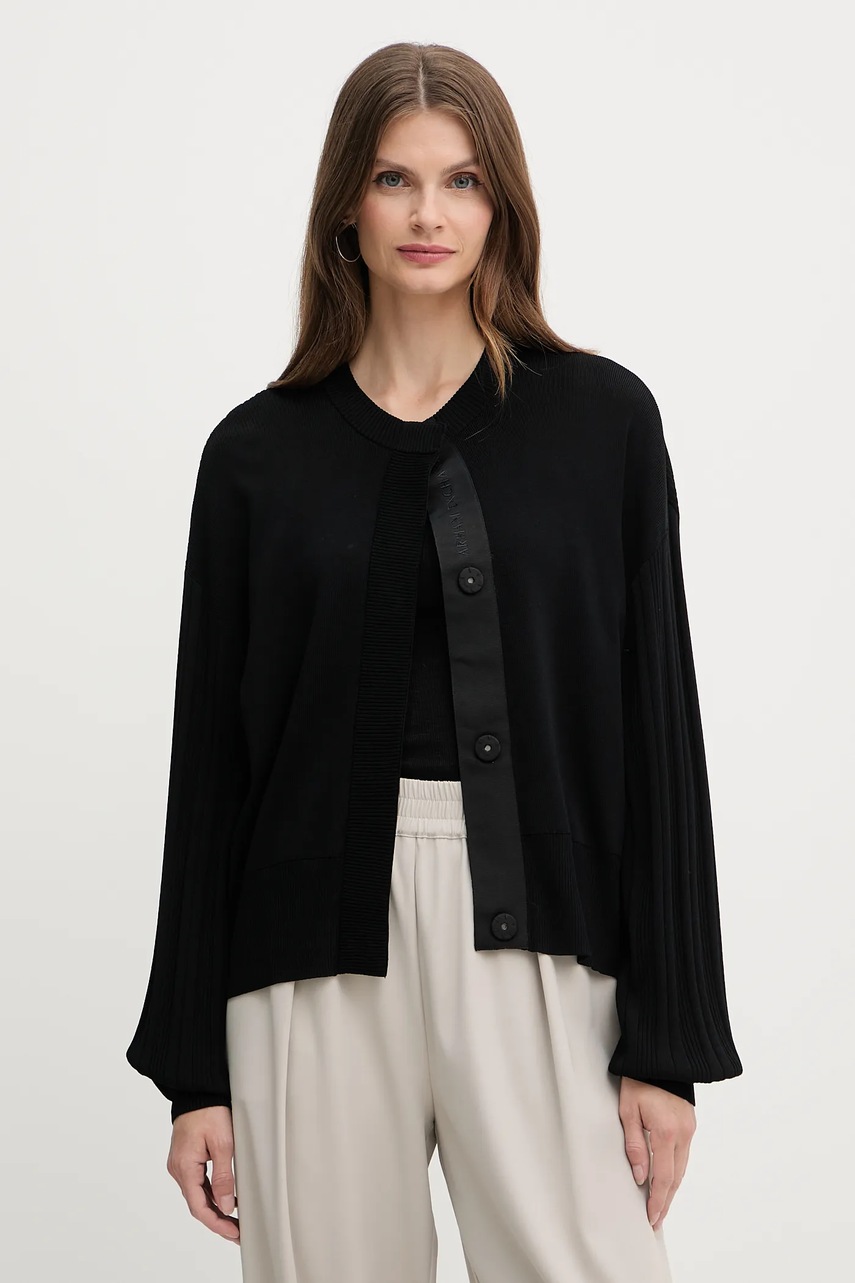 Levně Kardigan Armani Exchange dámský, černá barva, XW000762 AF10352