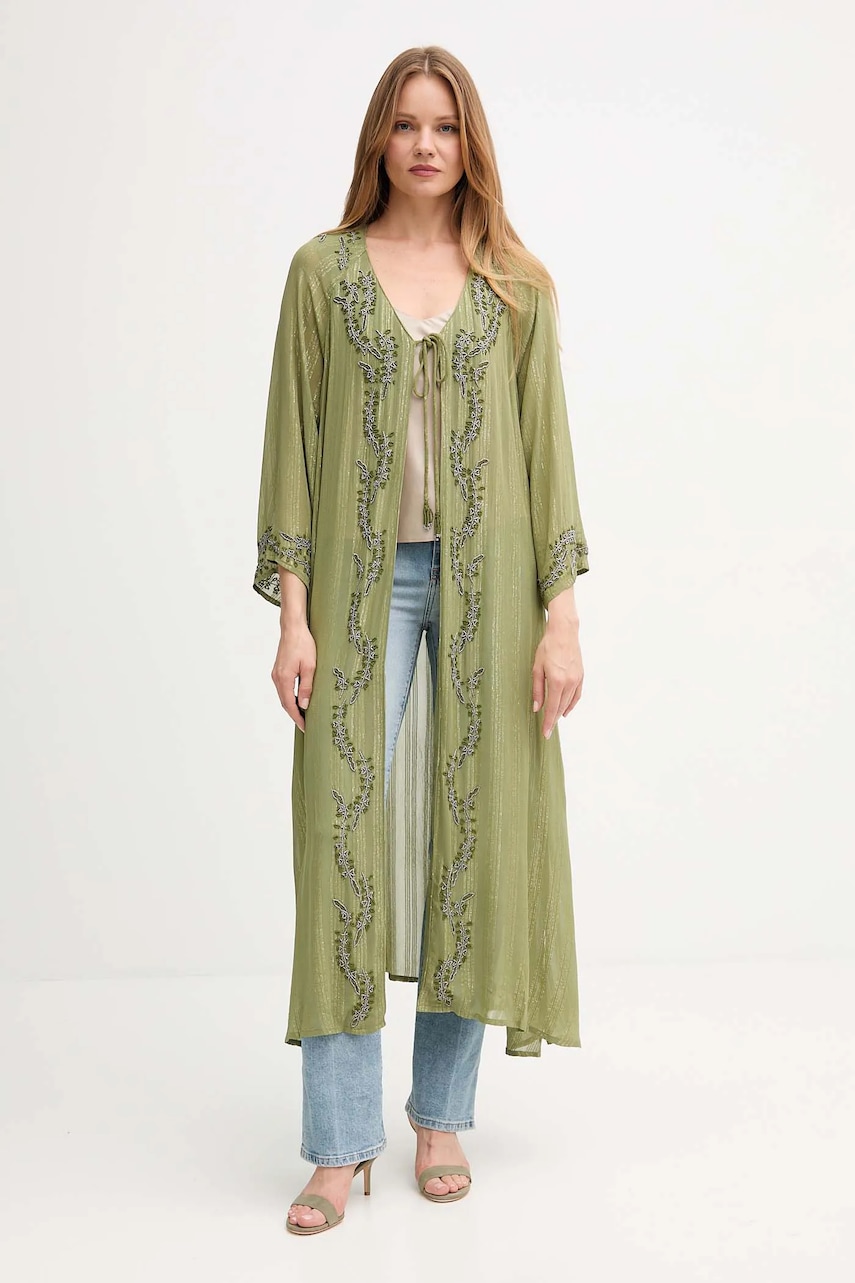 Hoss Intropia sacou culoarea verde, oversize, 5432680